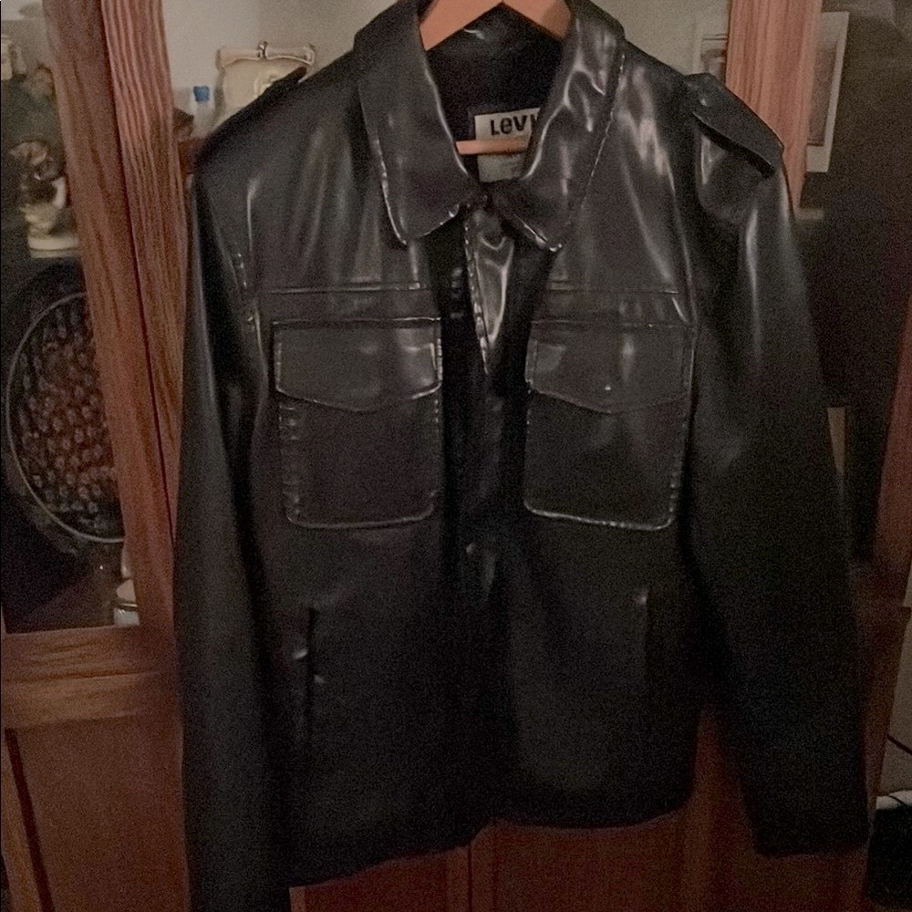 Levi's Black Leather Jacket